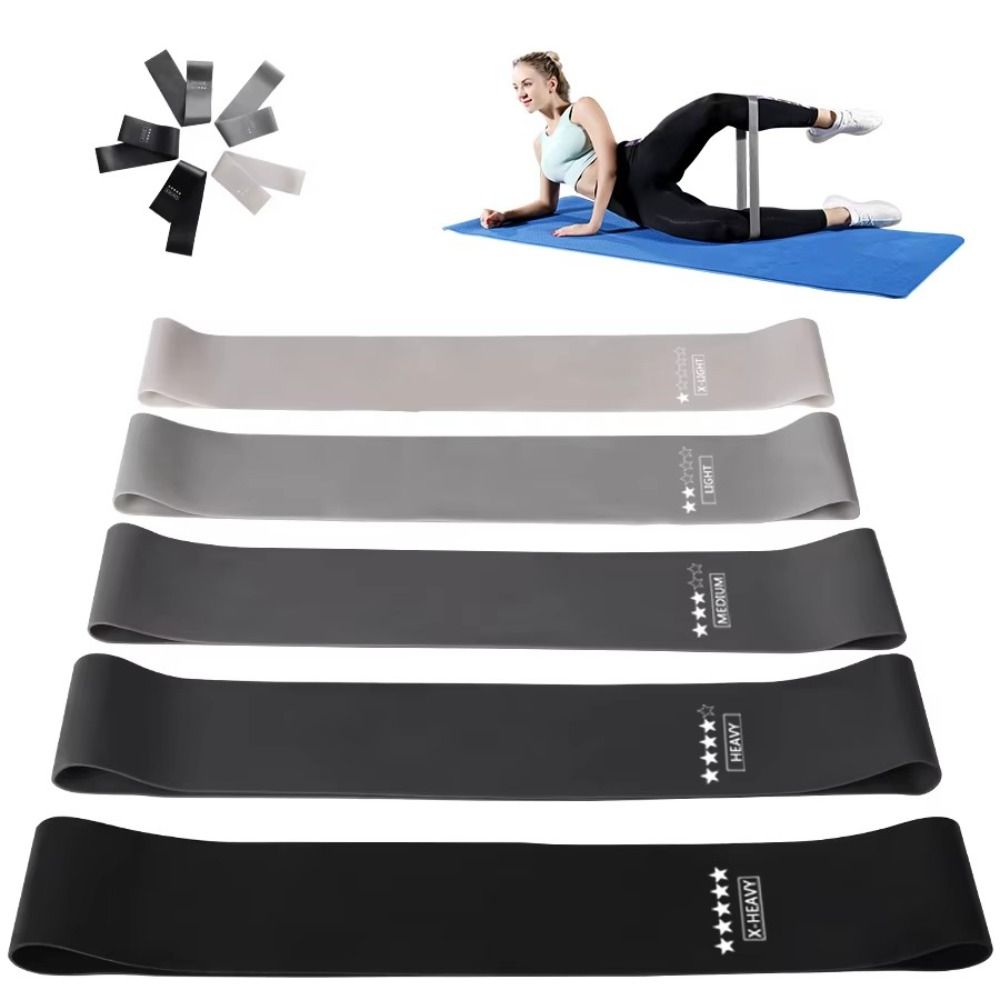 Pilates Yoga Circle - ยางยืดออกกำลังกาย TPE 5 ชิ้น สำหรับยืดกล้ามเนื้อ โยคะ