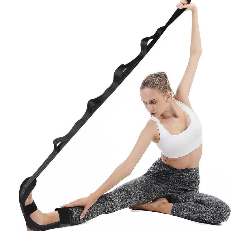 Pilates Yoga Oxford - สายรัดยืดขาและเท้าสำหรับโยคะ - ผ้าอ็อกซ์ฟอร์ดที่ทนทาน เหมาะสำหรับพิลาทิสและโยคะ ใช้ได้หลากหลาย ช่วยในการยืดกล้ามเนื้อ