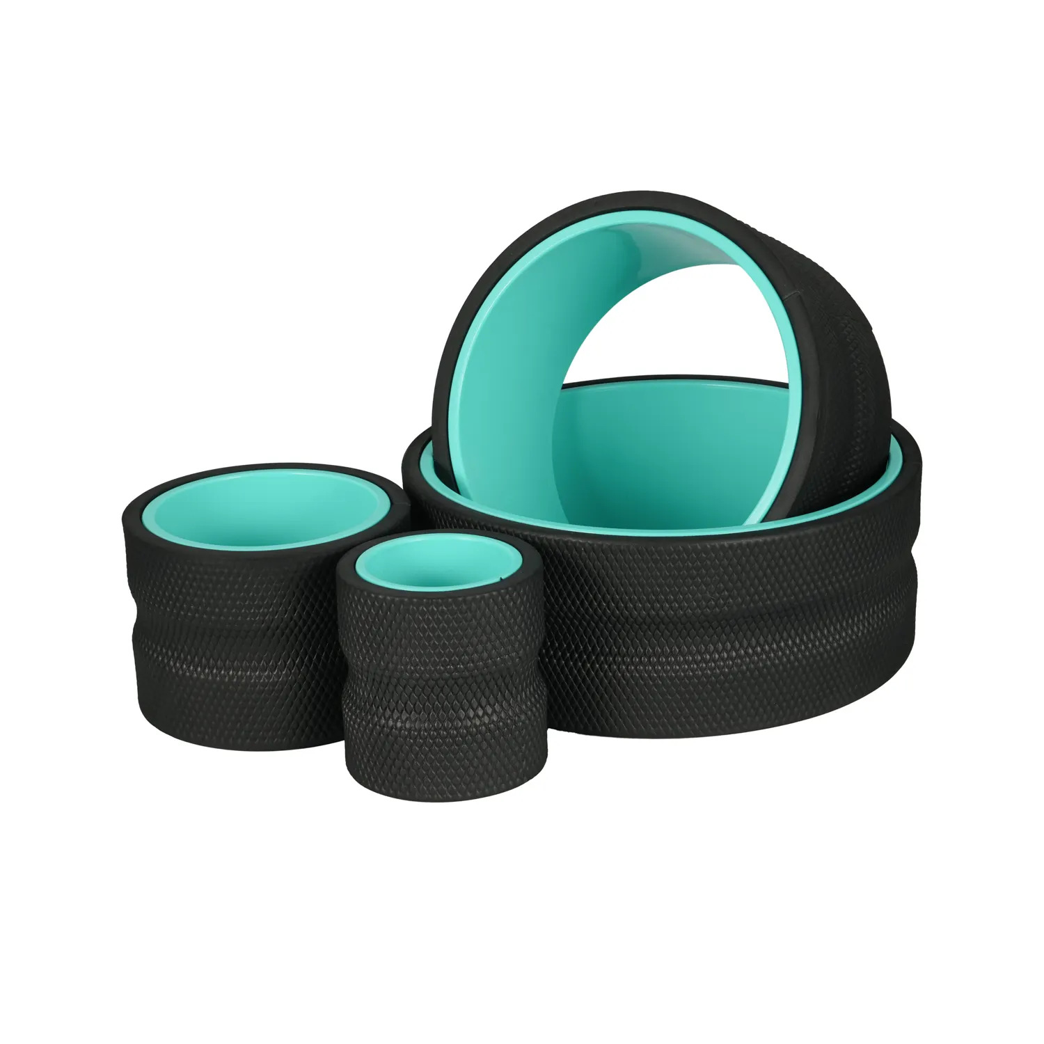 Yoga Wheel Dharma - ชุดอุปกรณ์โยคะ EVA ประกอบด้วย 4 ชิ้น ได้แก่
