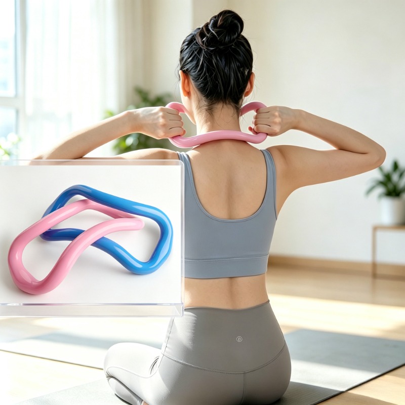 Pilates Yoga Circle - แหวนโยคะ Prati อุปกรณ์ฝึกยืดไหล่ ผ่อนคลายกล้ามเนื้อ แหวนนวดผ่อนคลาย อุปกรณ์ฟิตเนสสำหรับลดน้ำหนักที่บ้าน