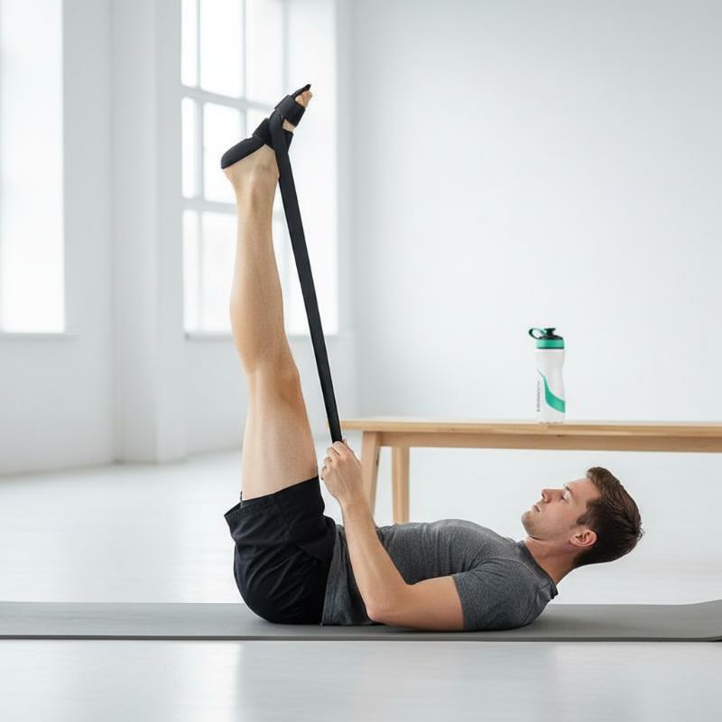 Pilates Yoga Oxford - สายรัดยืดขาและเท้าสำหรับโยคะ - ผ้าอ็อกซ์ฟอร์ดทนทาน เหมาะสำหรับพิลาทิสและโยคะ ใช้ได้หลากหลาย ช่วยในการยืดกล้ามเนื้อ