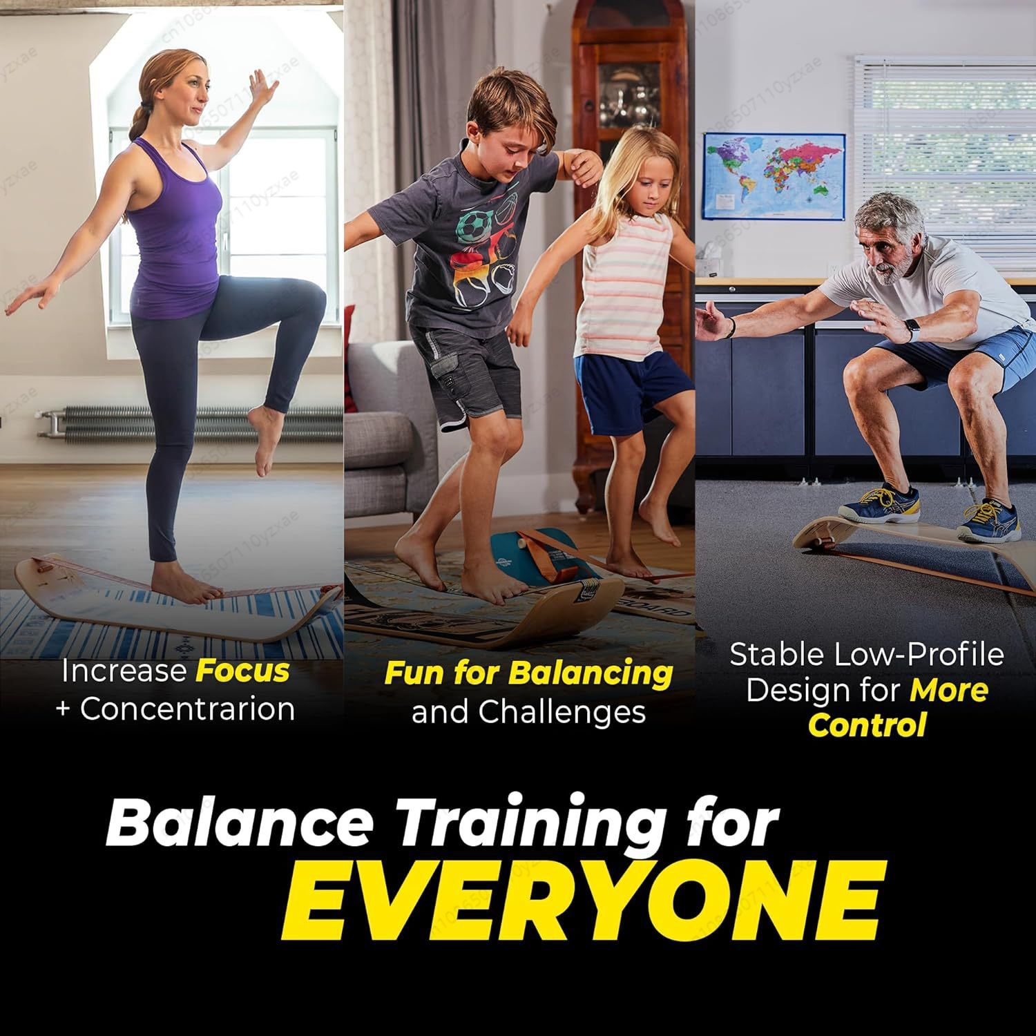 กระดานฝึกสมดุล Slackline - กระ - Balance Board Wobble บทวิจารณ์และราคา