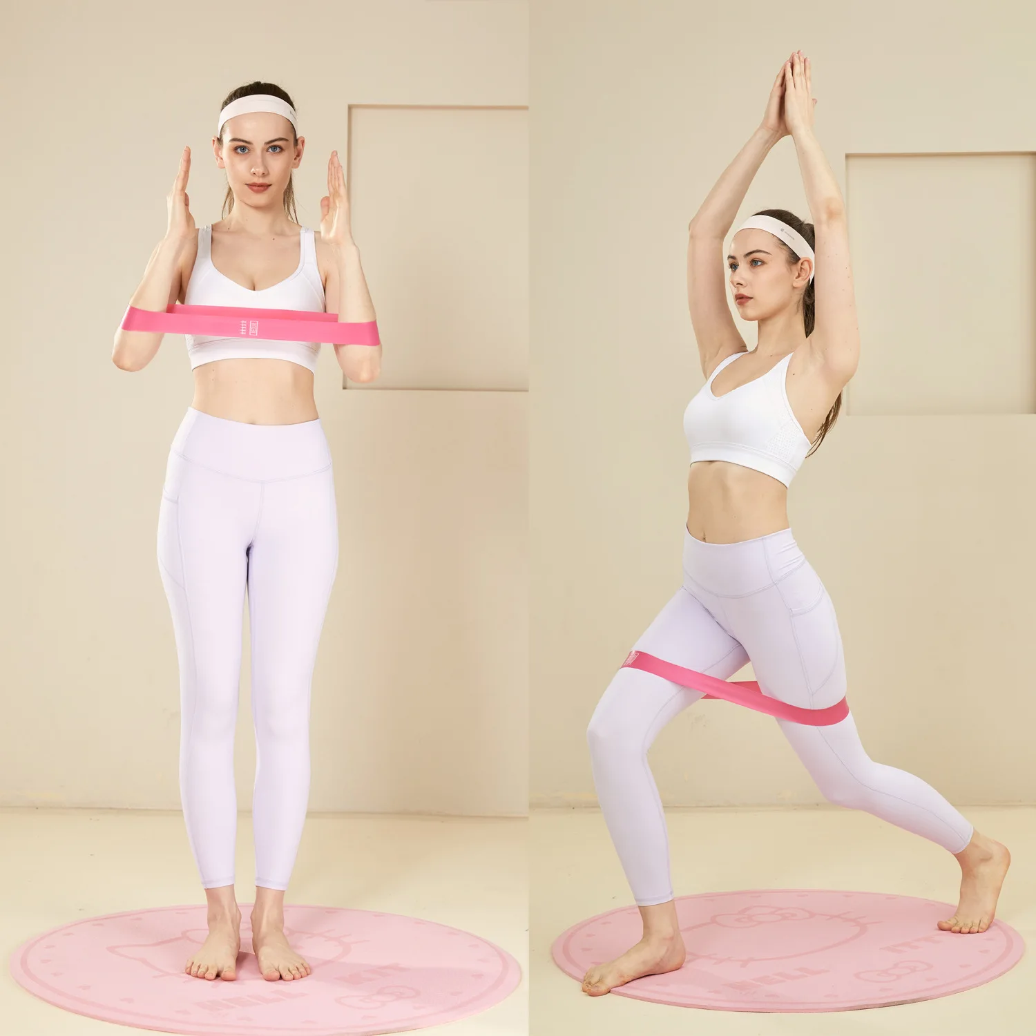 ยางยืดออกกําลังกายแบบยืดหยุ่น  - Difference Pilates And Yoga บทวิจารณ์และราคา