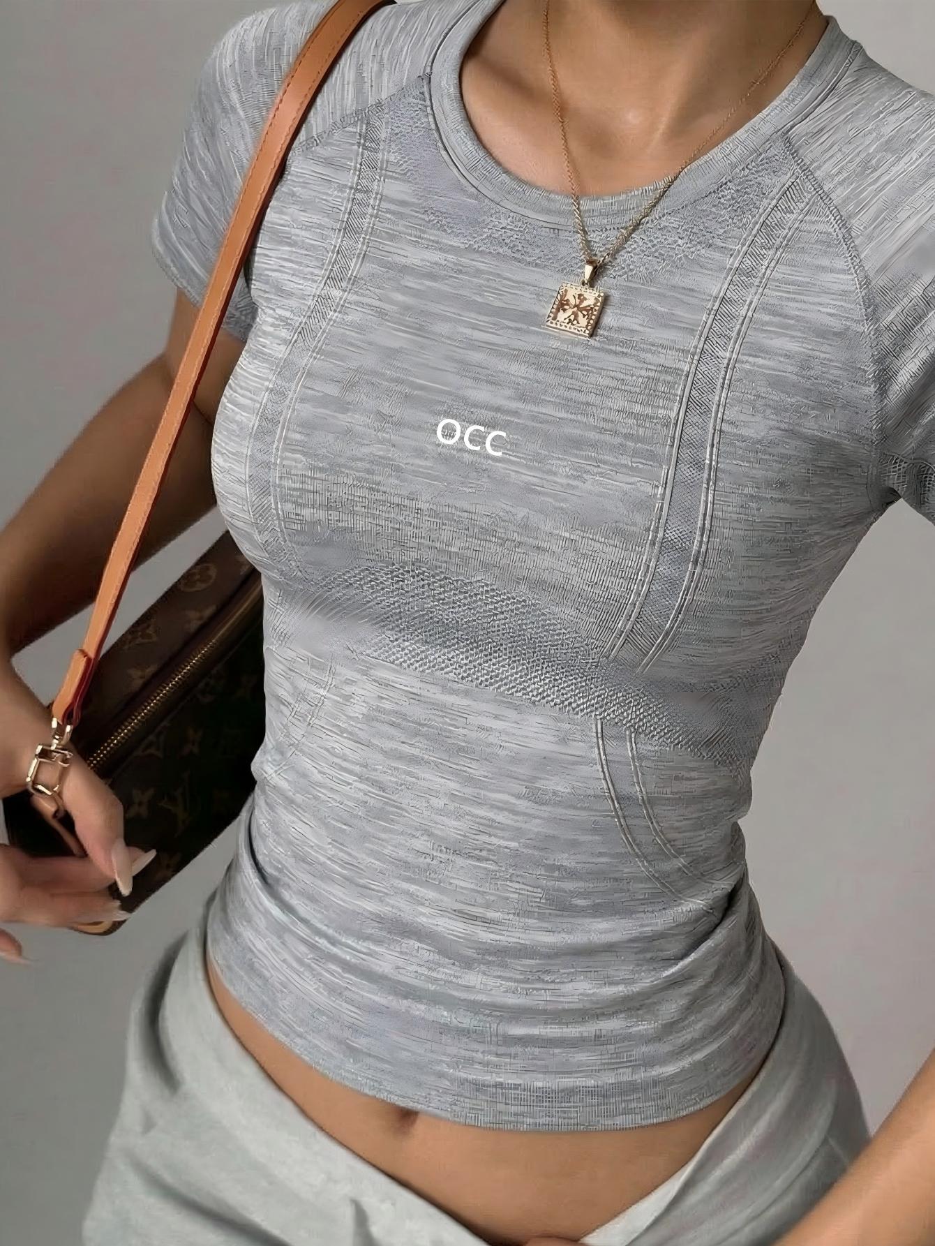 เสื้อยืดแขนสั้นสำหรับเล่นกีฬา  - Pilates Yoga Clothes บทวิจารณ์และราคา