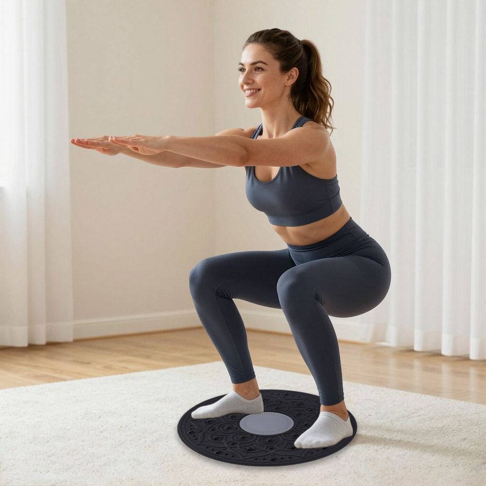 แผ่นโยคะฝึกสมดุล ป้องกันการลื่ - Balance Board Wobble บทวิจารณ์และราคา