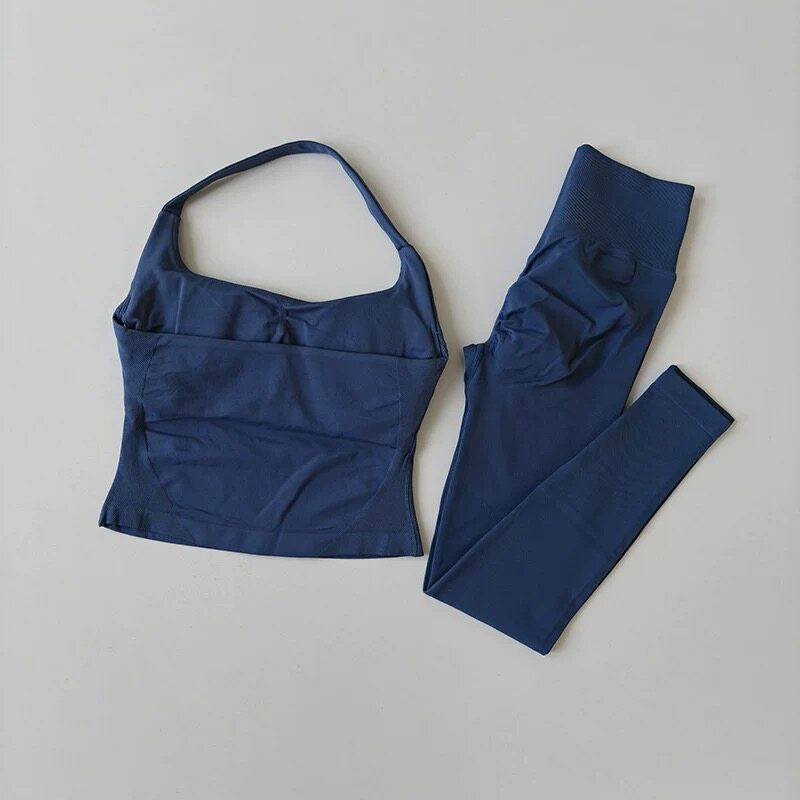 ชุดออกกำลังกายโยคะแบบคล้องคอสำ - Pilates Yoga Clothes บทวิจารณ์และราคา