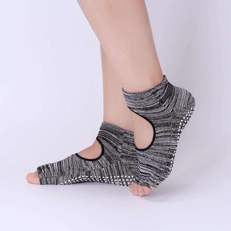 ถุงเท้าโยคะกันลื่นพร้อมที่ยึดเ - Pilates Yoga Workout บทวิจารณ์และราคา