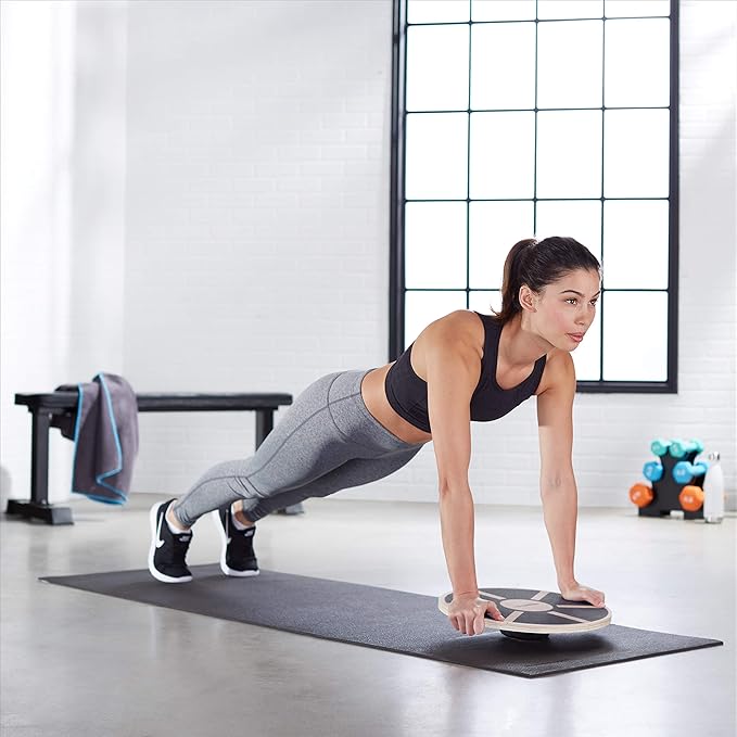กระดานฝึกสมดุลแบบโยกเยกทำจากไม - Balance Board Wobble บทวิจารณ์และราคา