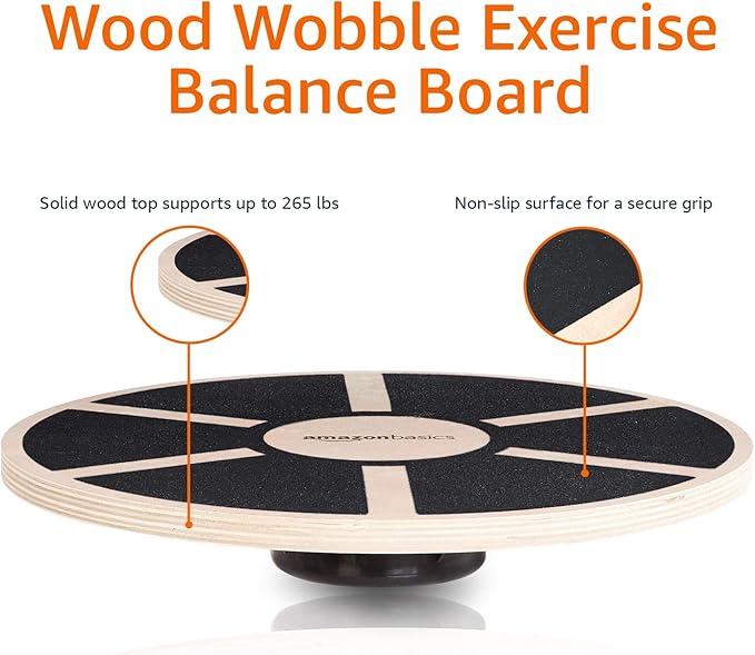 กระดานฝึกสมดุลแบบโยกเยกทำจากไม - Balance Board Wobble บทวิจารณ์และราคา