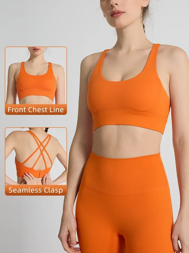 สีทึบผู้หญิงกีฬา Bra เซ็กซี่สา - Pilates Yoga Clothes บทวิจารณ์และราคา