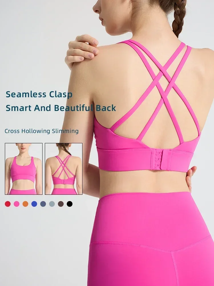 สีทึบผู้หญิงกีฬา Bra เซ็กซี่สา - Pilates Yoga Clothes บทวิจารณ์และราคา