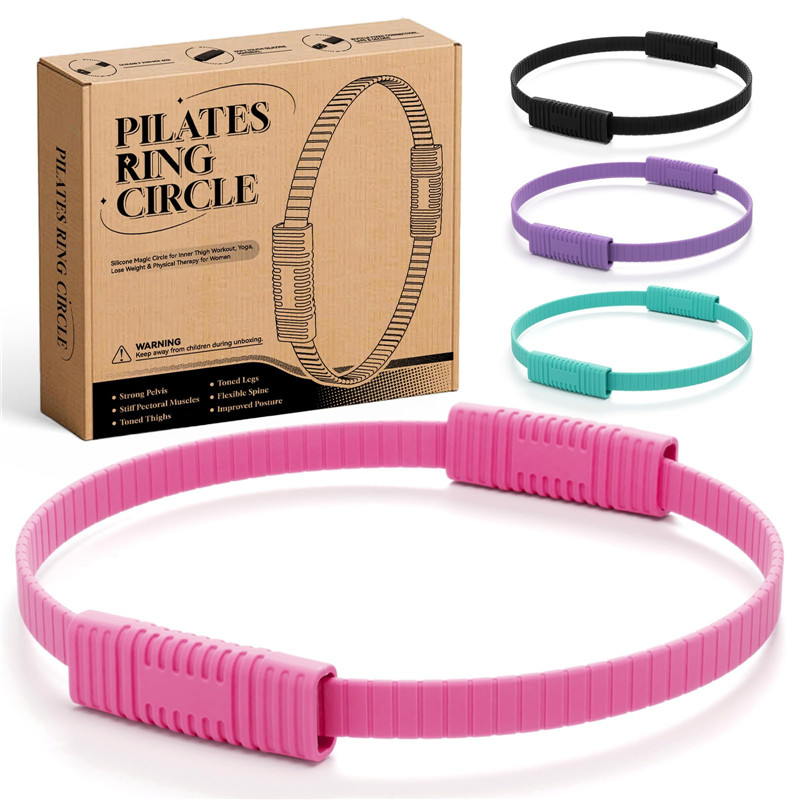 วงแหวนโยคะซิลิโคนแบบมีหูจับสอง - Pilates Yoga Circle บทวิจารณ์และราคา