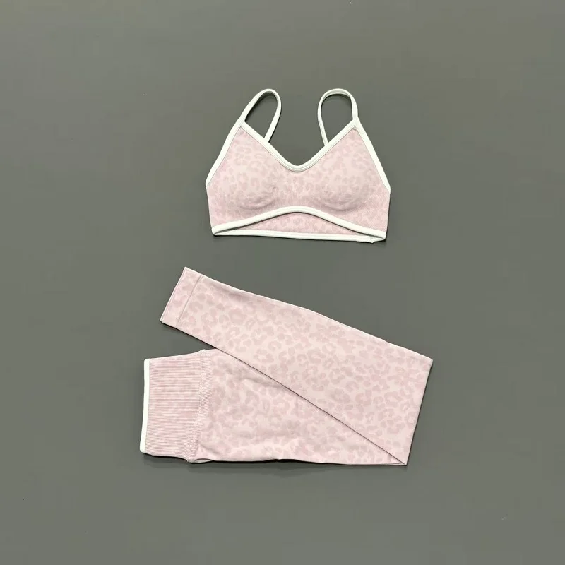 ชุดโยคะ 2 ชิ้น ลายเสือดาว สายร - Pilates Yoga Clothes บทวิจารณ์และราคา