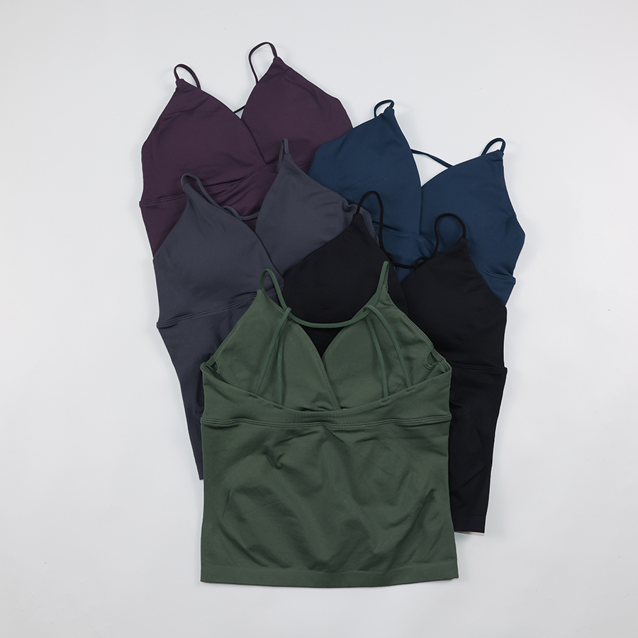 เสื้อกล้ามออกกำลังกายแบบผูกด้า - Pilates Yoga Clothes บทวิจารณ์และราคา